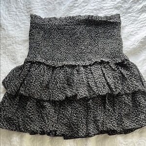 Black and White Ruffle Skirt/Top